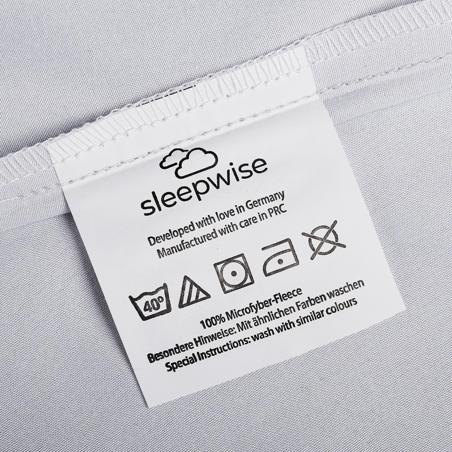 Detalle 2 de sleepwise BED1-ltgreywhite135 Winter Wonder – pościel 135 x 200 cm z mikrofibry