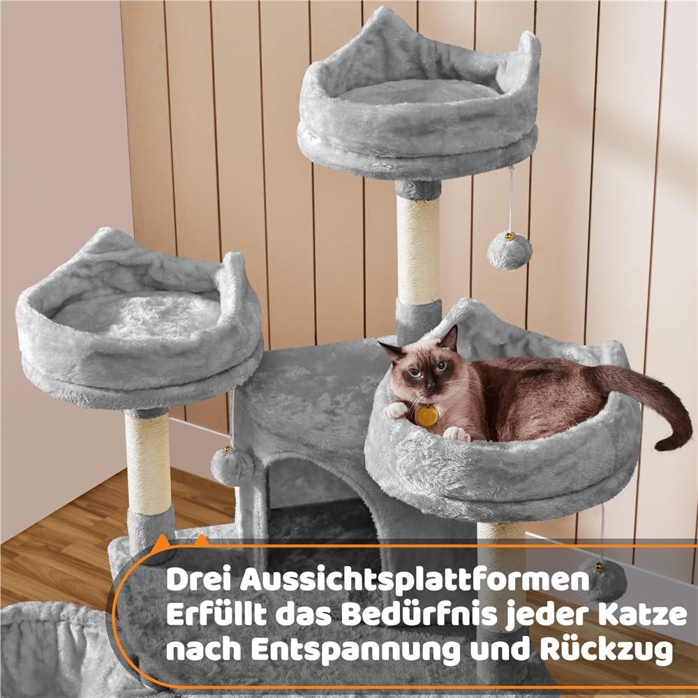Thumbnail 5 de Yaheetech Kratzbaum 174 cm mit 3 Ebenen