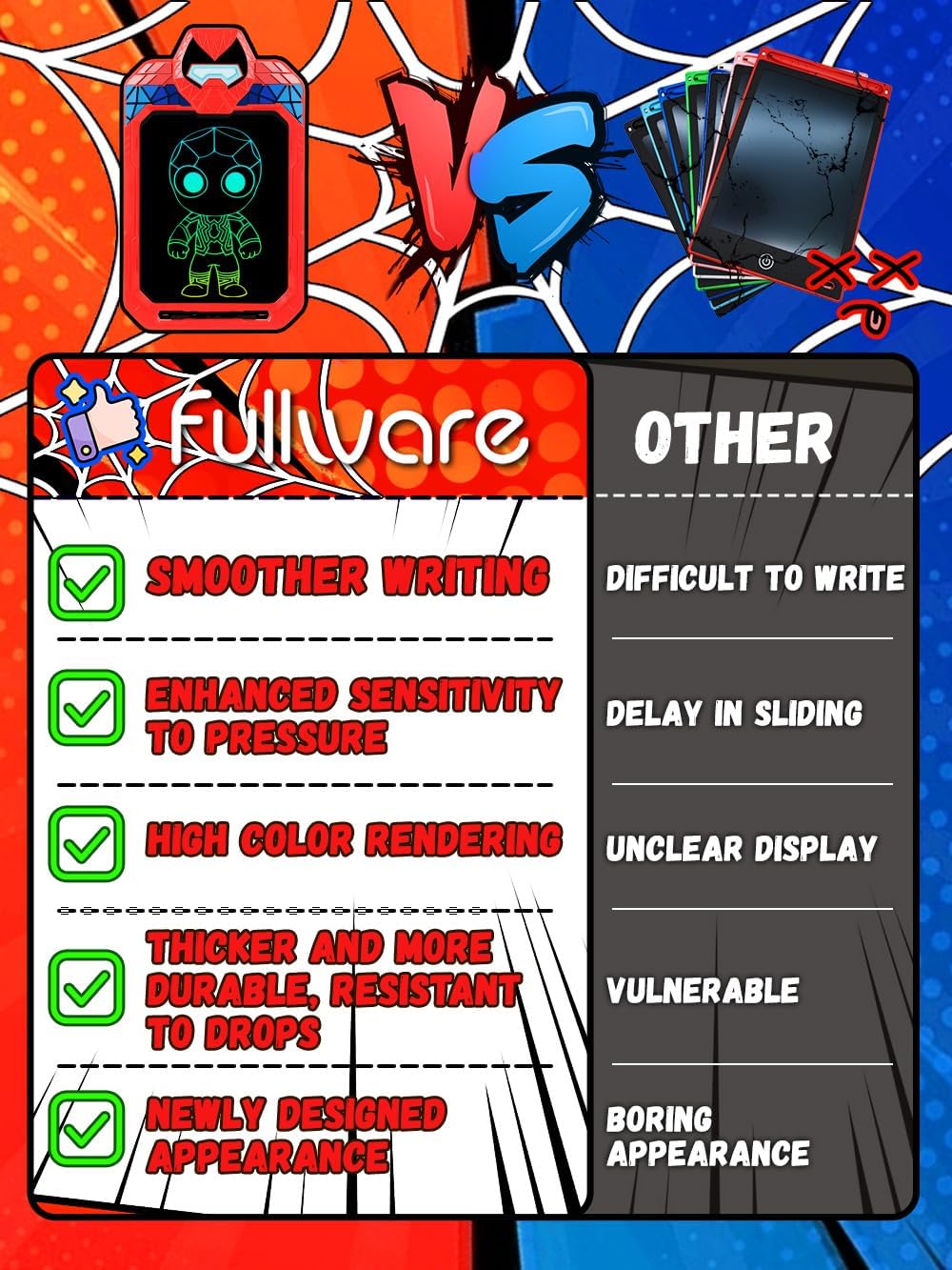 Thumbnail 2 de Fullware Spider Hero LCD Writing Tablet 10