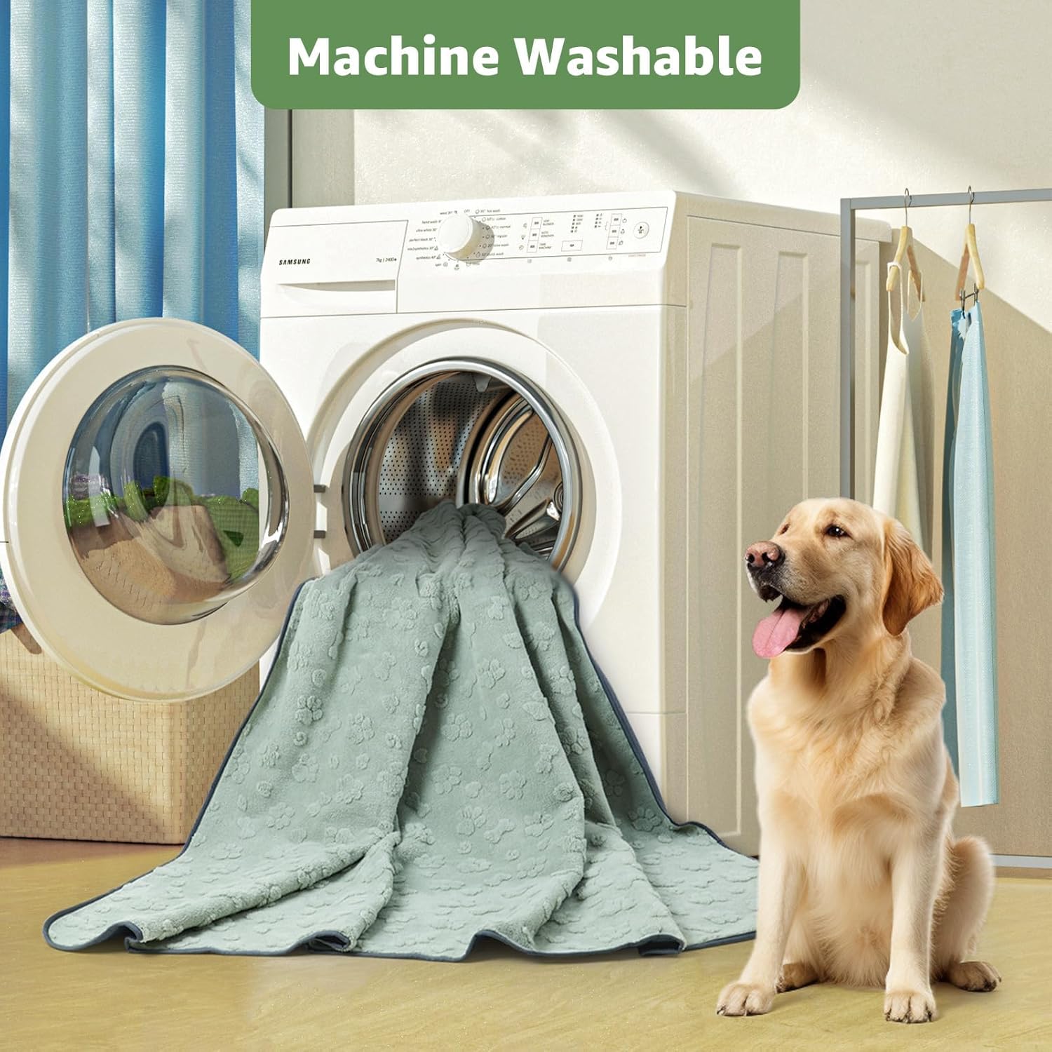 Detalle de PICK FOR LIFE Reusable Dog Training Pads (2 Pack) 50 x 70 cm – Washable, Waterproof, Fast Drying Wee Wee Pads