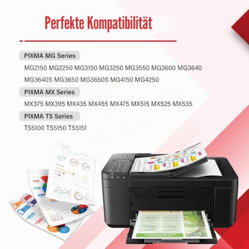 Detalle 2 de INFITONER 540XL/541XL Multipack PG-540 CL-541 – Kompatible Canon Druckerpatronen (Schwarz/More Color) für Pixma TS/MG/MX Serie