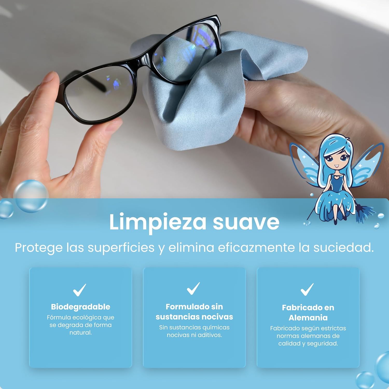 Detalle de Mrs. SHINY Concentrado limpiador ultrasonidos 750 ml