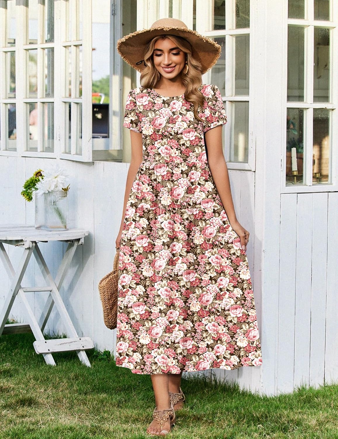 Thumbnail 5 de Zeagoo Summer Dresses for Women 2026 Maxi Bohemian Floral