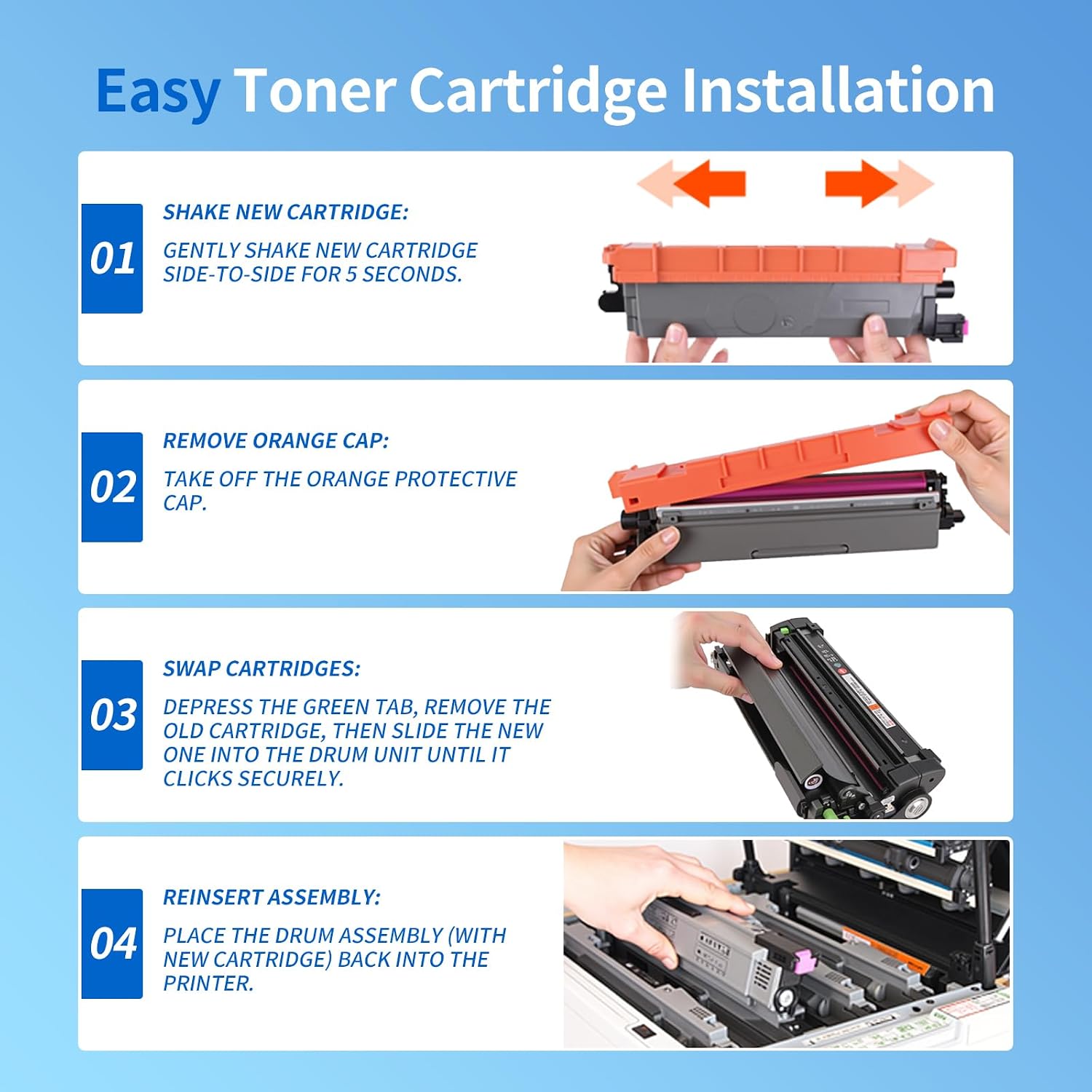 Detalle 2 de LinkDocs Black Compatible Toner Cartridge TN229XLBK