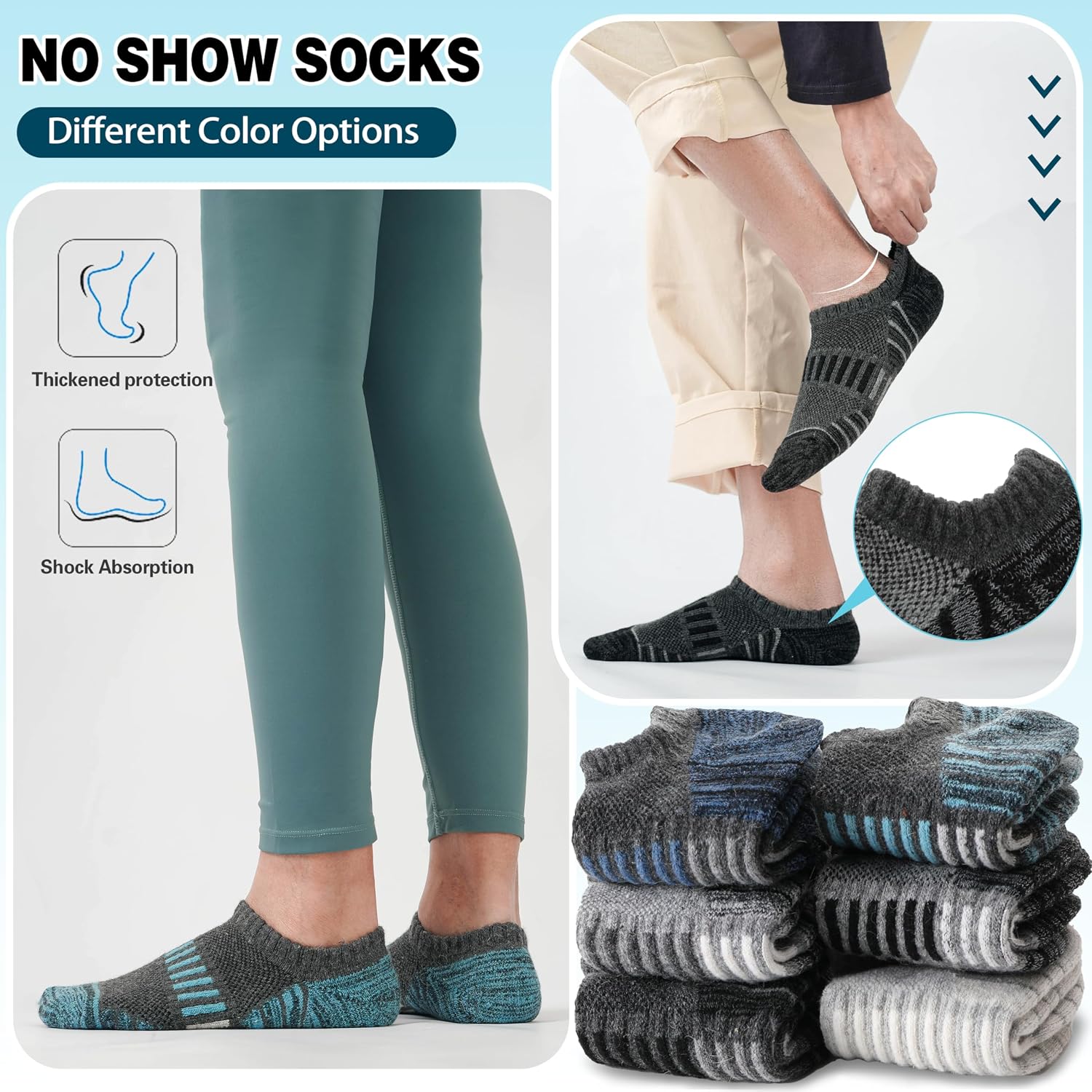 Detalle 2 de Merino Wool Running Socks
