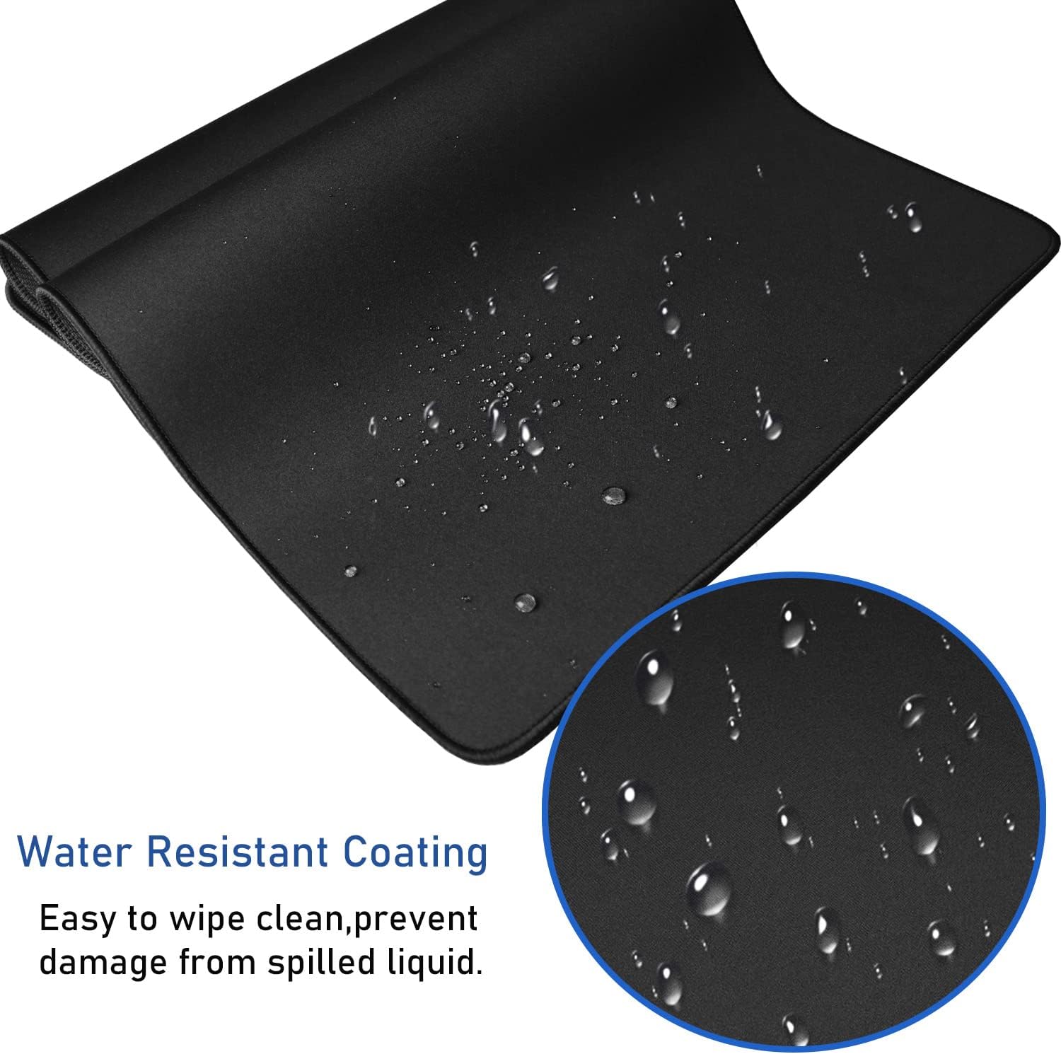 Detalle 1 de Hsmienk AB-018 Extended Gaming Mouse Pad, 31.5 x 15.7 Inches, Stitched Edges