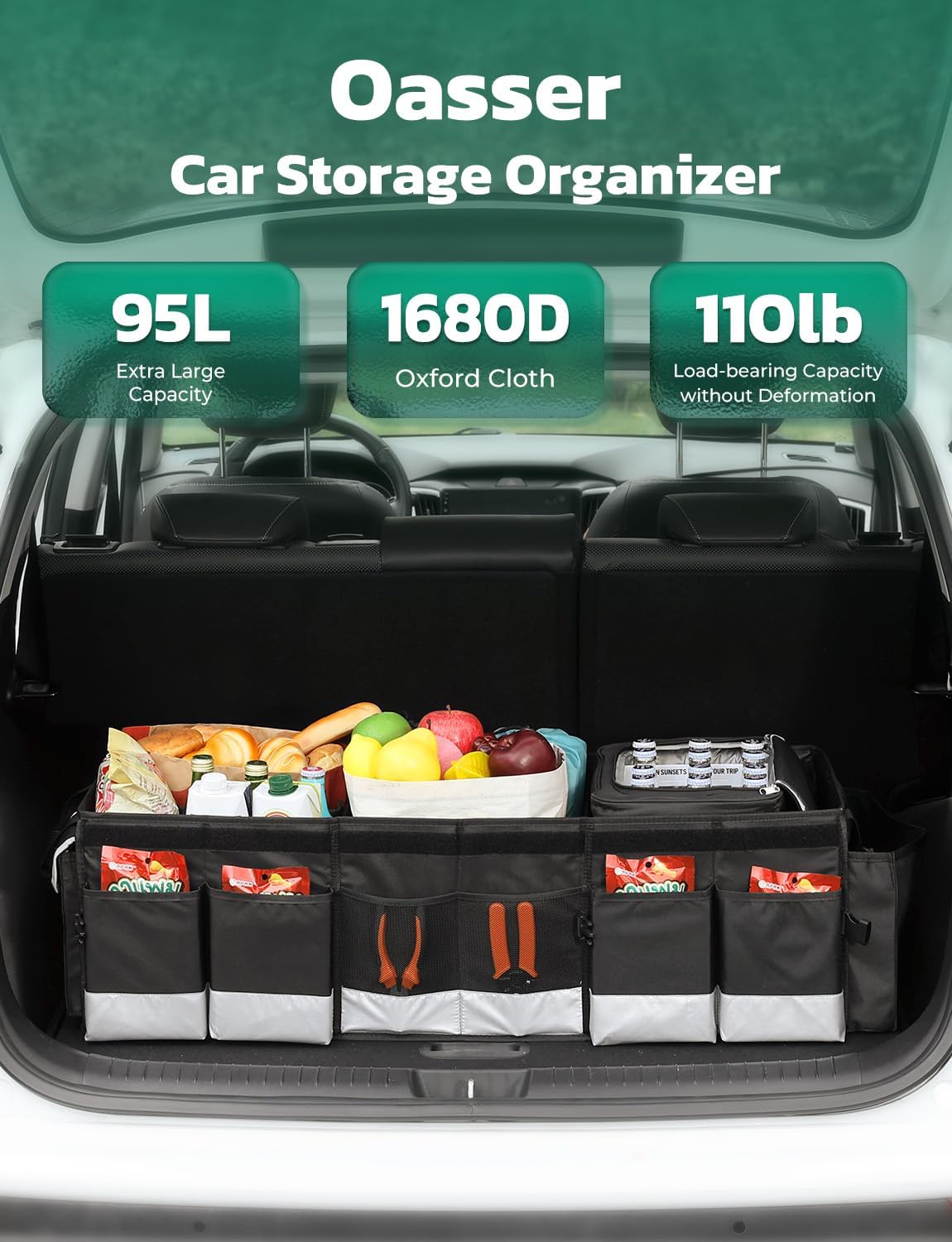 Detalle de Oasser Oasser Trunk Organizer 95L Cooler Bag