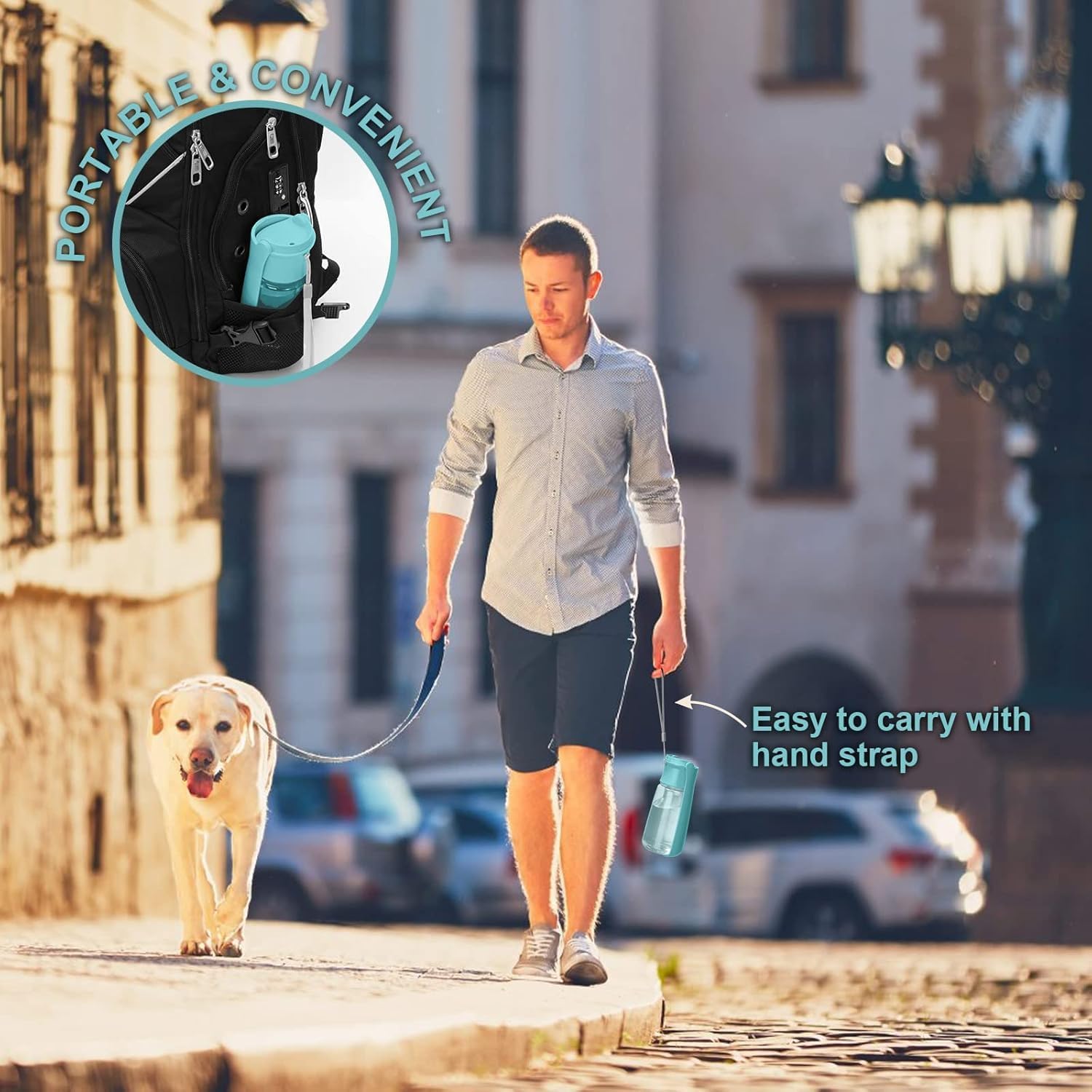 Thumbnail 5 de Canareen Portable Dog Water Bottle 550 ml