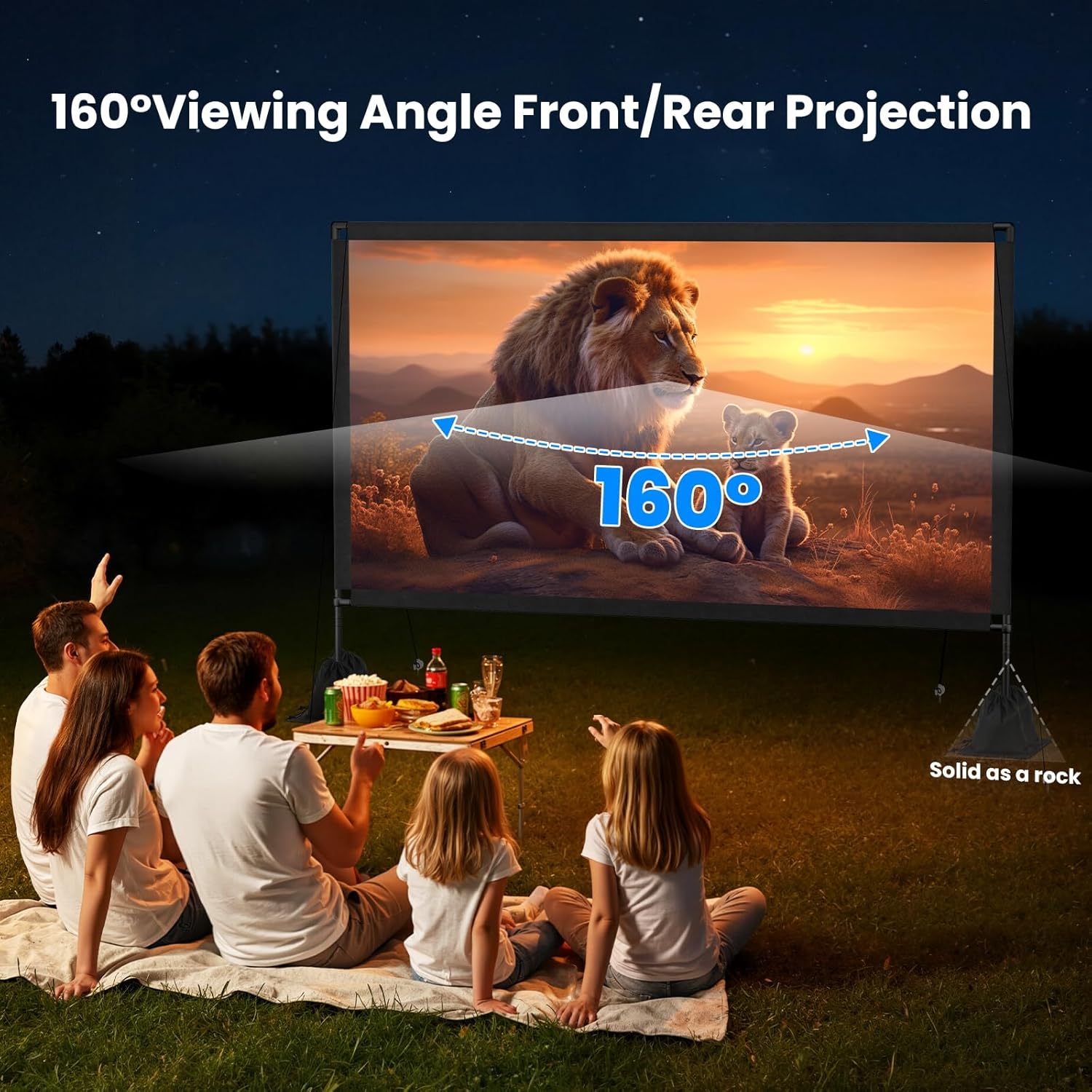 Thumbnail 2 de 120inch Outdoor Projector Screen 16:9 4K 📽️