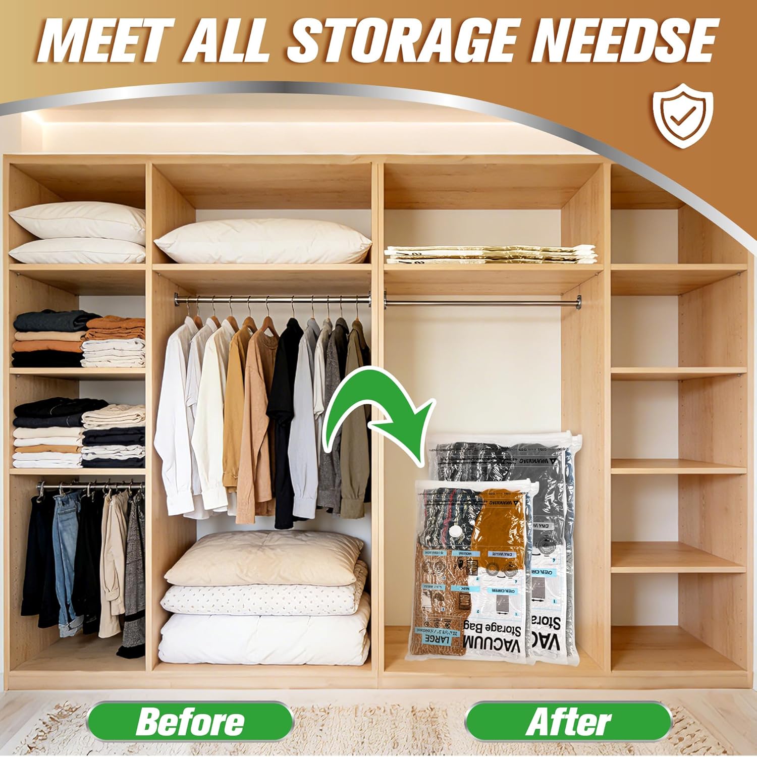 Detalle 2 de Storage Master vacuum storage bags 20 pack