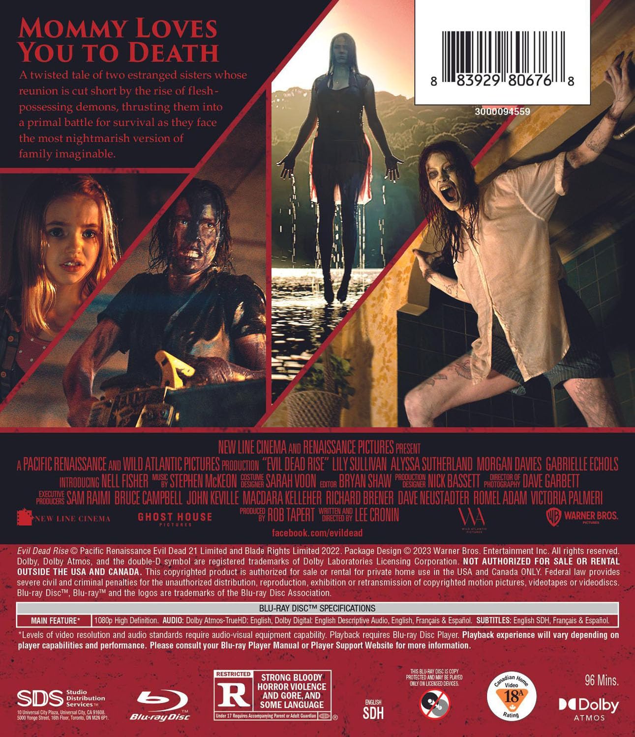 Detalle de Evil Dead Rise TEST-See-N180 Blu-ray, English Dolby Atmos