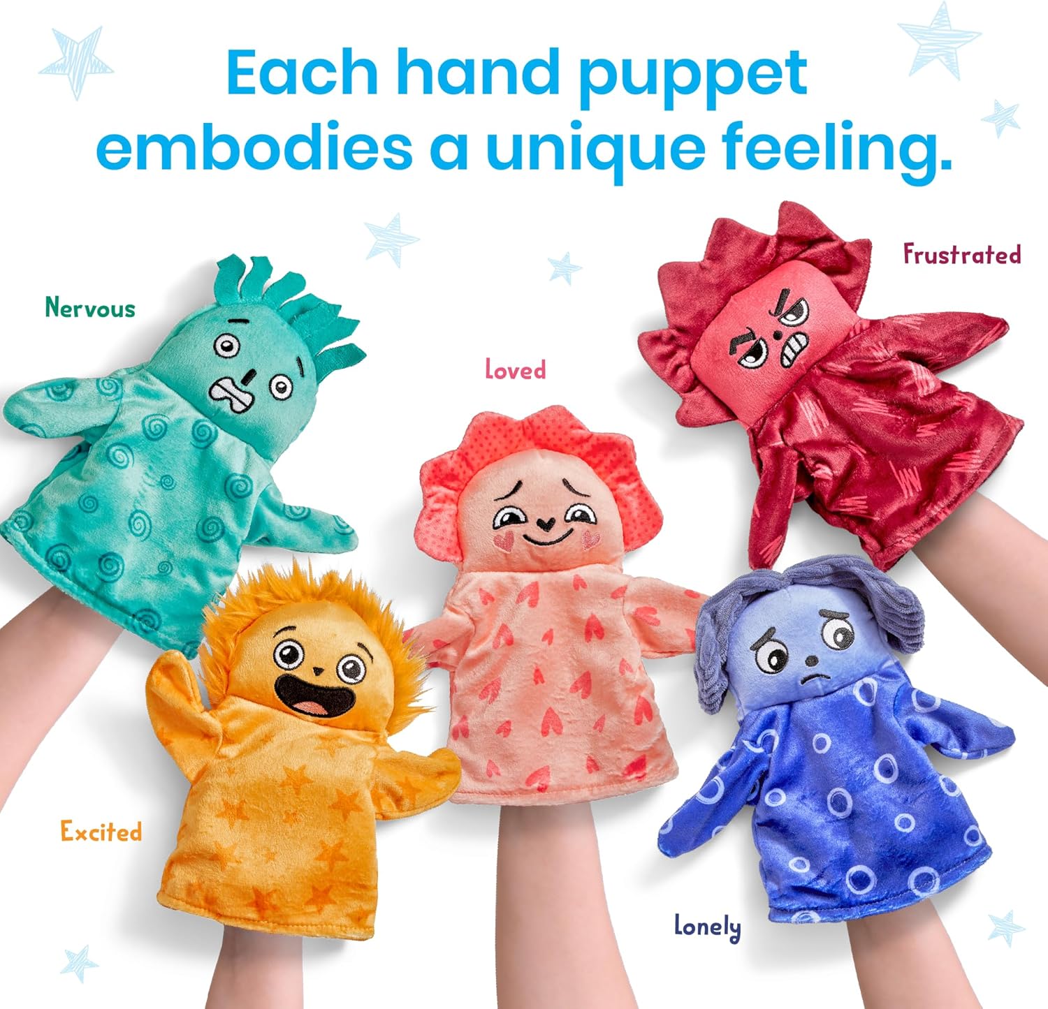 Thumbnail 3 de Learning Resources Marionnettes Feelings Family 24 cm