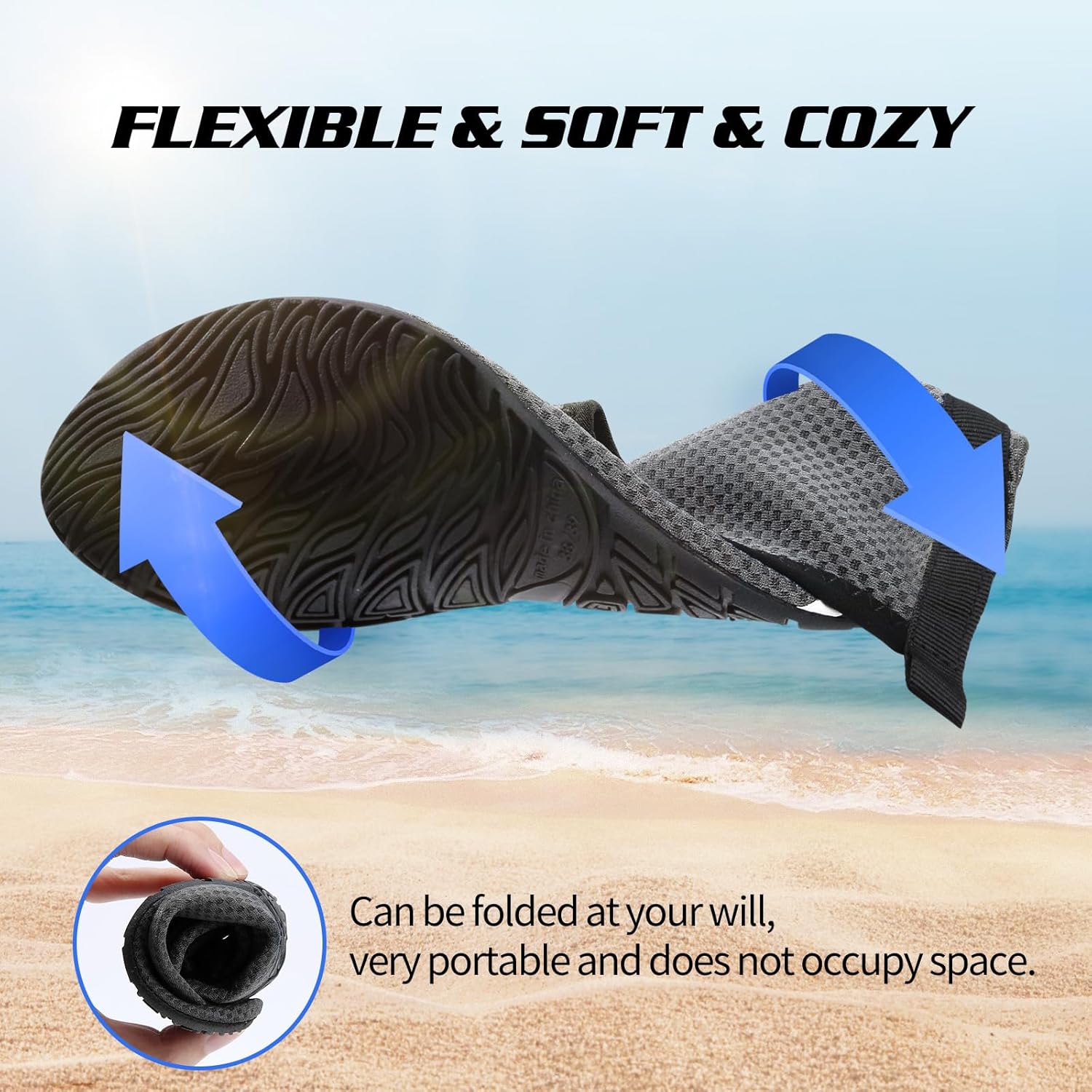 Thumbnail 3 de Swim Water Shoes Aqua Socks Barefoot for Sea Beach Swimming Shoes Pool – Women & Men