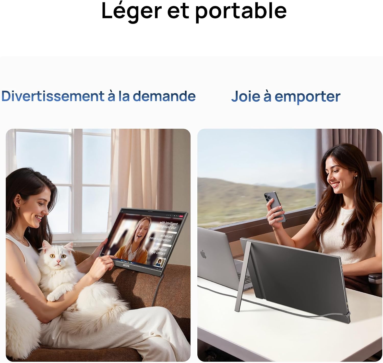 Thumbnail 6 de ARZOPA Grand Écran Portable 17,3 pouces FHD HDR IPS (USB‑C/HDMI) pour PC, Mac, PS5/PS4, Xbox et Switch