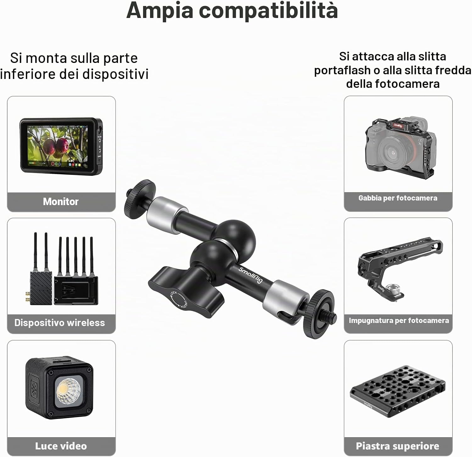 Detalle 2 de SMALLRIG Magic Arm 2065 14 cm 1,5 kg