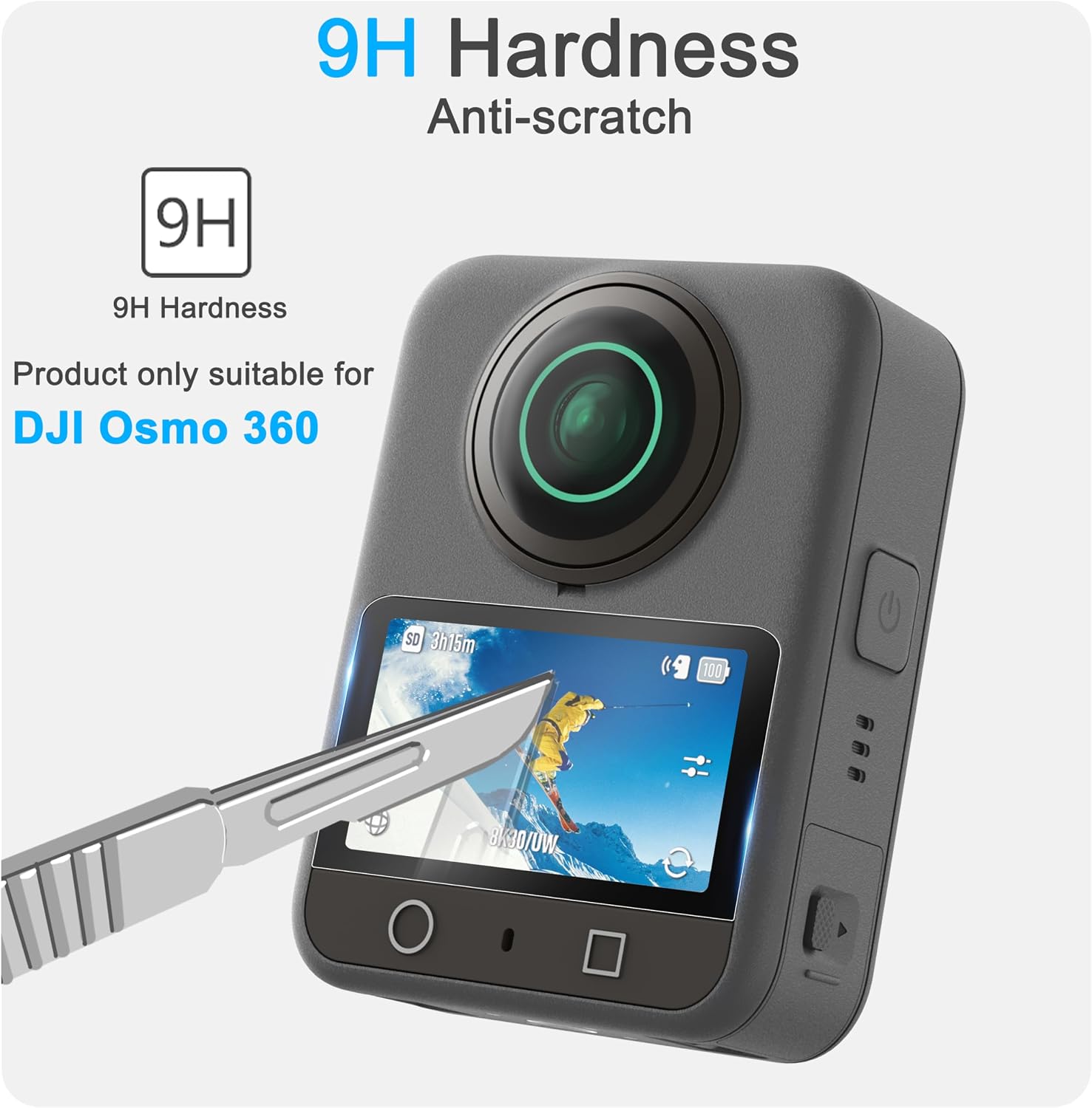 Thumbnail 5 de FiTSTILL Tempered Glass Screen Protector for DJI Osmo 360