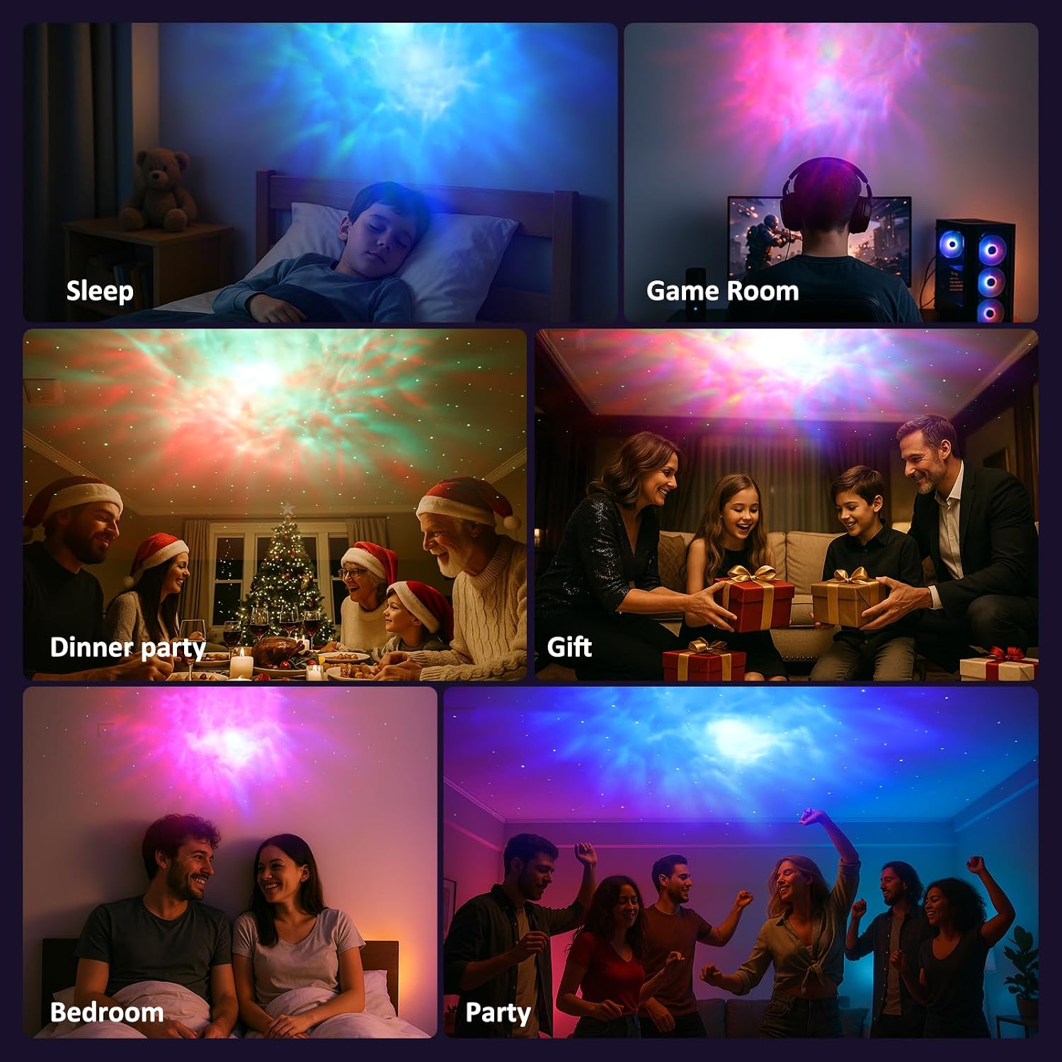 Thumbnail 6 de Kangtaixin Astronaut Sternenhimmel Projektor LED Nachtlicht Blau