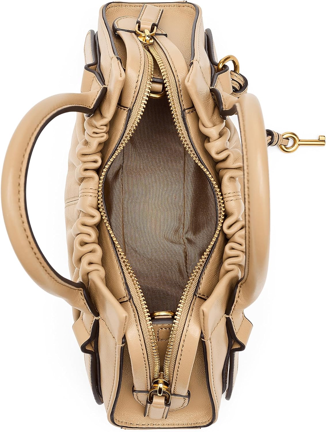 Detalle 1 de Marc Jacobs The Small Satchel, Bag – Petit sac cuir Nappa à double fermeture et bandoulière ajustable