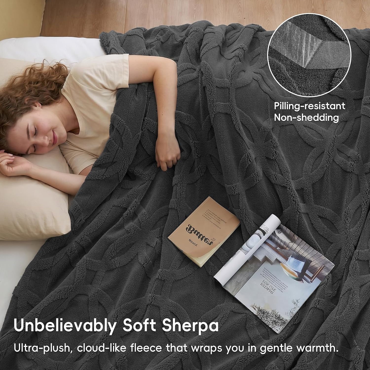 Detalle 2 de PHF Sherpa Blanket, 90" x 90