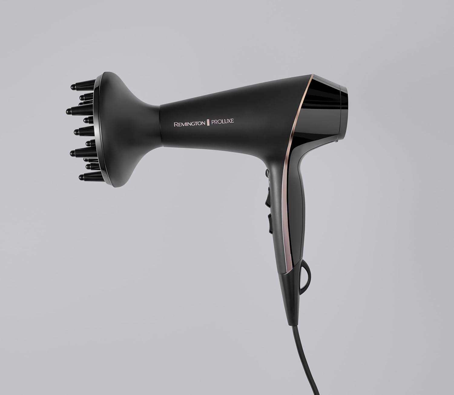 Detalle 2 de Remington Sèche-cheveux Ionique PROluxe Midnight AC9140B – OptiHeat, 2400W, style salon