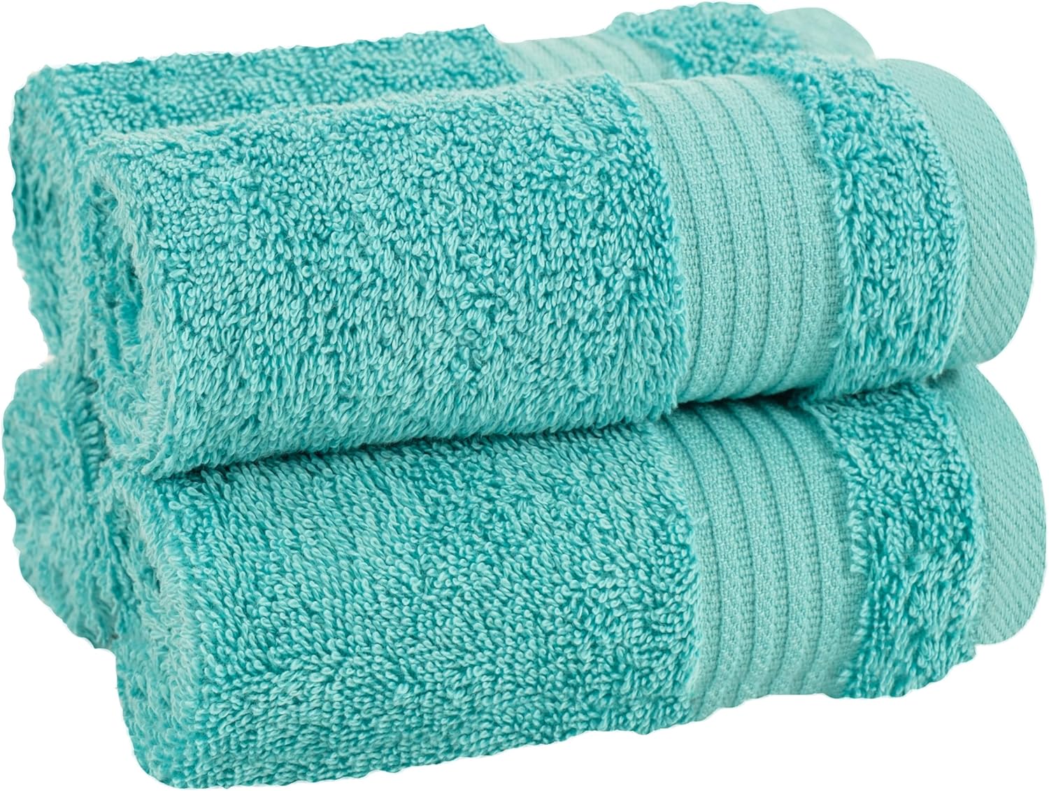 Thumbnail 4 de Cotton Paradise Turkish Cotton Washcloth Set — 4 Pack, 13" x 13", Turquoise