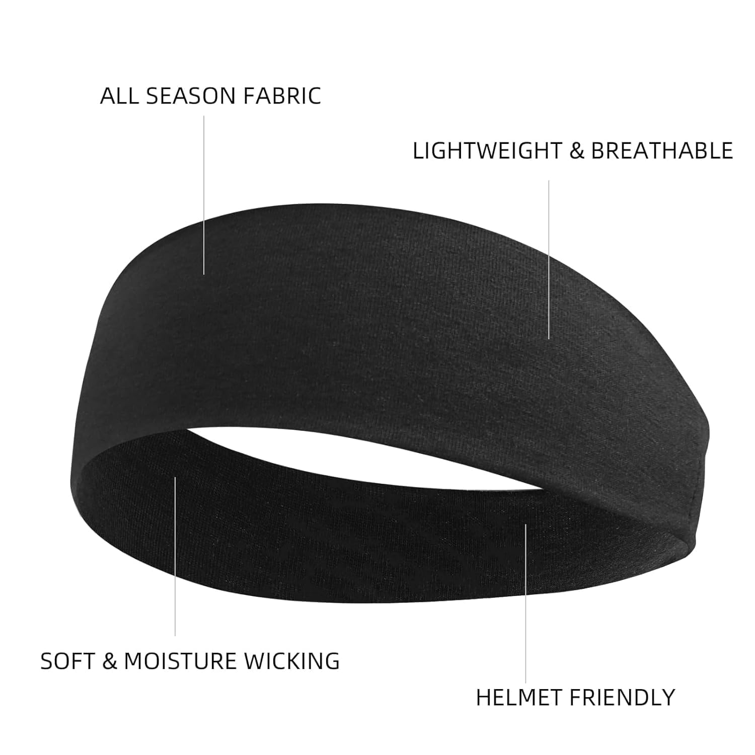 Detalle de Huachi Headbands for Women: Non-Slip, 16-Pack Multicolor Cotton-Blend Hair Bands