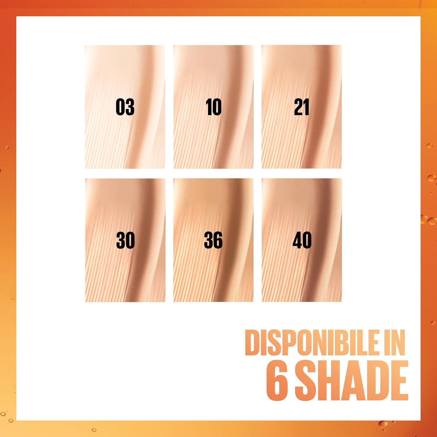 Detalle de Maybelline New York Superstay Skin Tint 10 – Fondotinta in Siero per una Pelle Luminosa