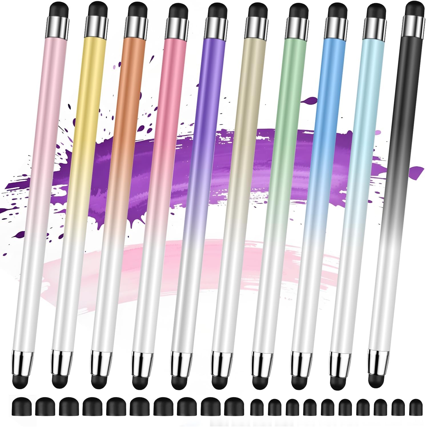 Detalle de Stylus (10 Pcs), 2-in-1 Stylus Pen for Touch Screen: High Precision, No Charging, All‑Screen Compatibility