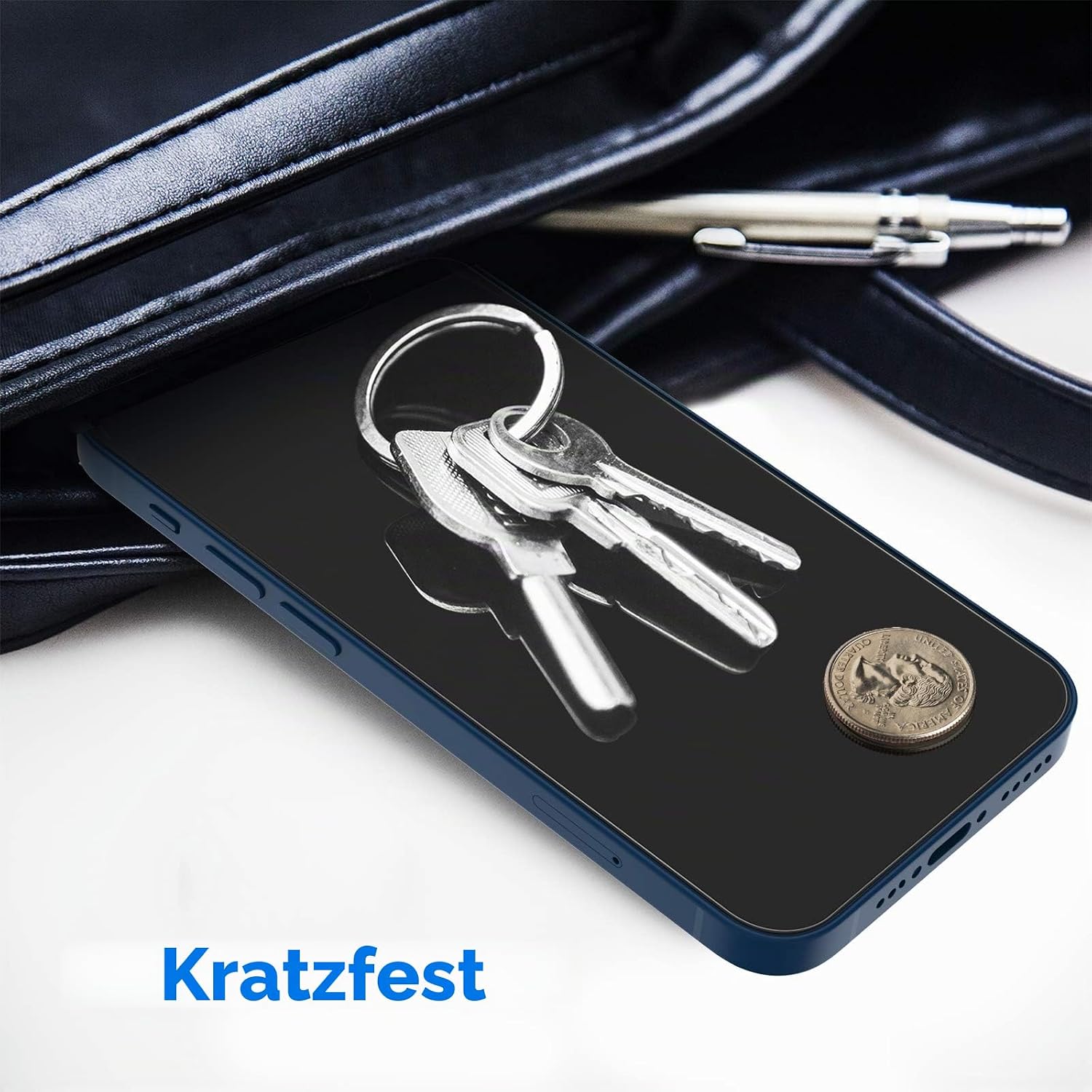 Detalle 2 de JETech Schutzfolie iPhone 12/12 Pro 6,1 Zoll 3er Pack
