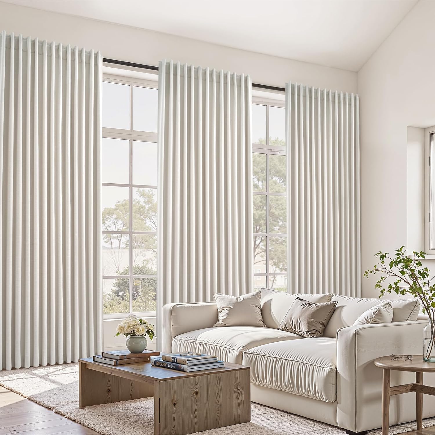 Thumbnail 5 de Extra Wide 100 Inch Length Blackout Curtains & Drape (Two Panels, 100"W x 96"L each) for Sliding Glass Doors