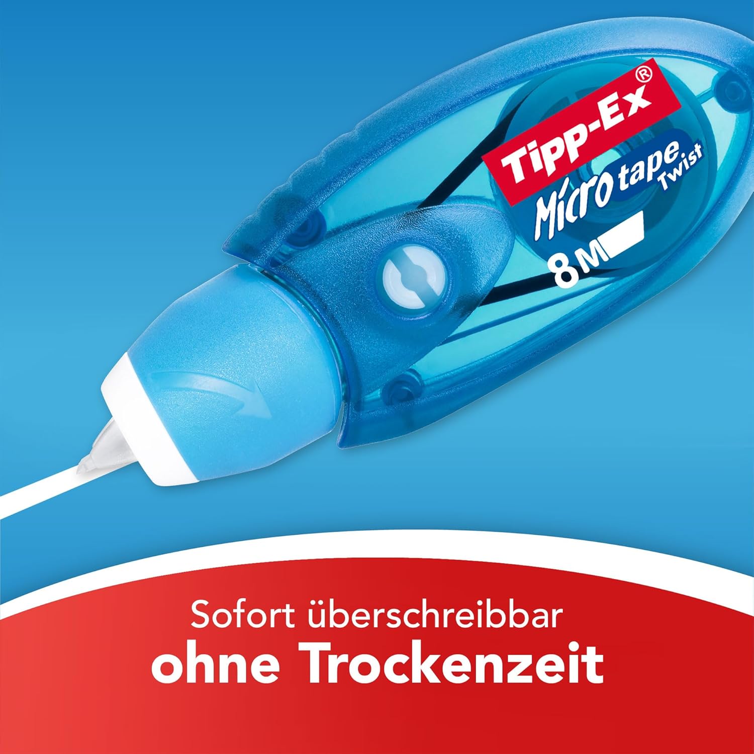 Detalle 2 de Tipp-Ex Micro Tape Twist Korrekturroller – 8 m x 5 mm, 10er Pack mit Twist-Schutzhülle