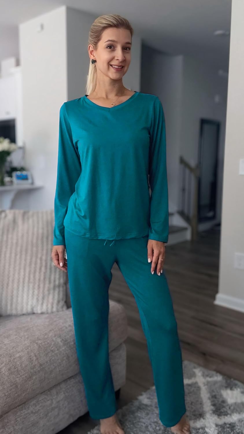 Detalle de Ekouaer Women's Pajama Sets, 2-Pack
