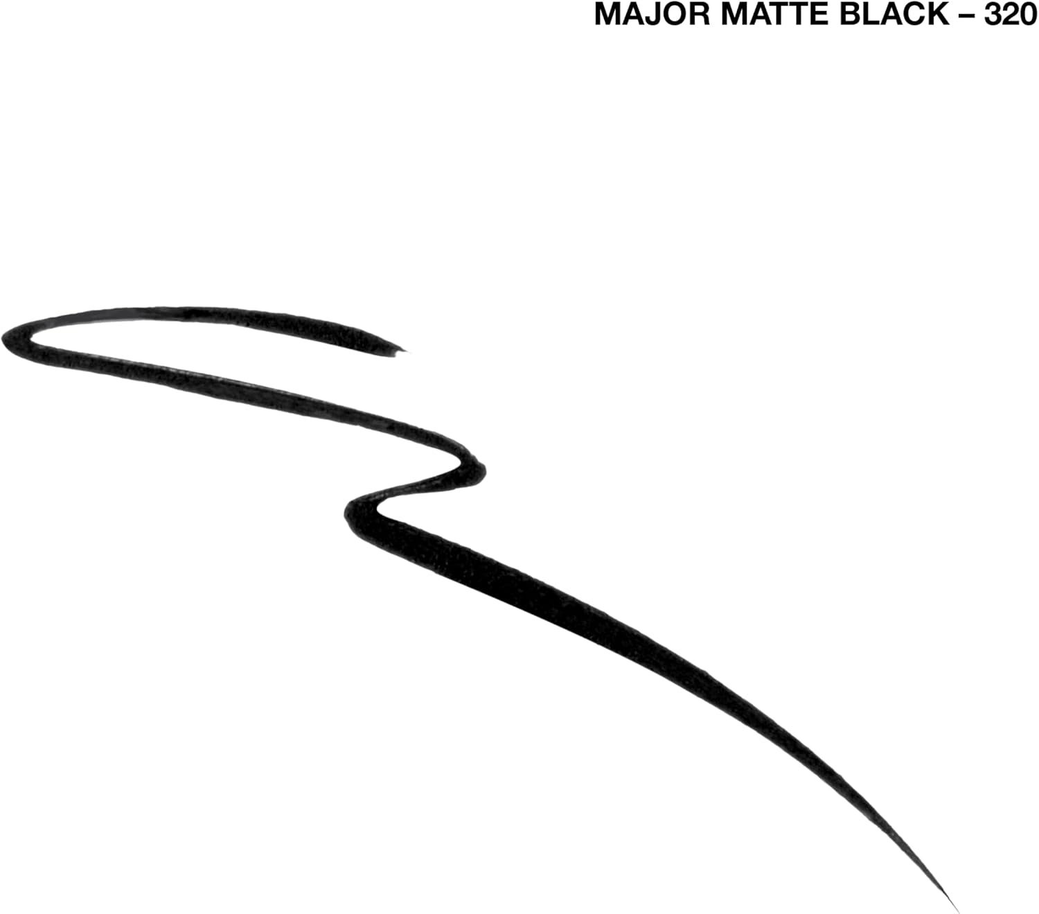Detalle de COVERGIRL Get In Line Liquid Eyeliner, Matte Black, 0.1 mm Tip
