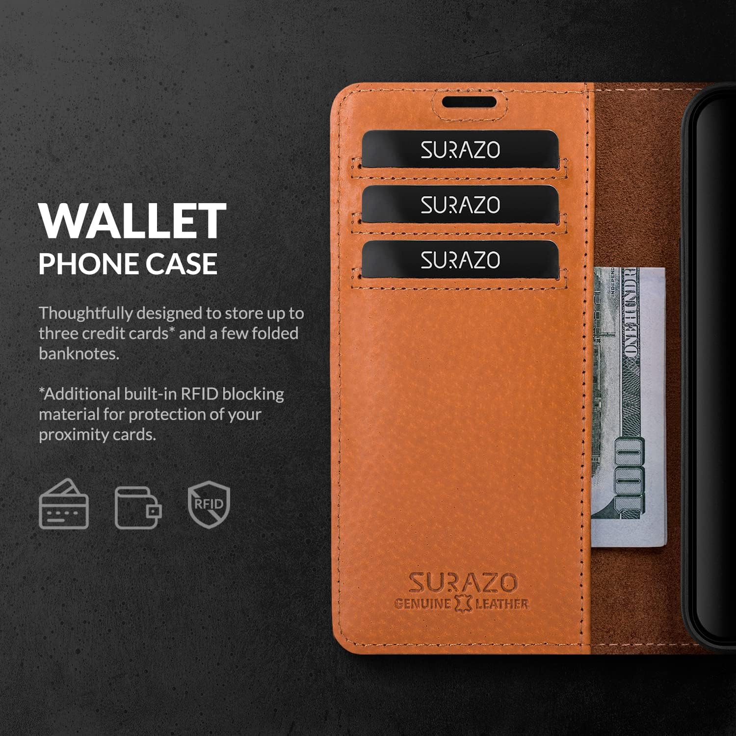 Detalle de SURAZO etui z klapką do Xiaomi Redmi Note 12 Pro Plus 5G, skórzane, kwiatowe