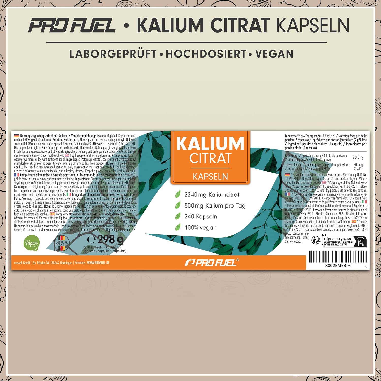 Thumbnail 5 de Kalium Kapseln 240x Hochdosiert Kaliumcitrat