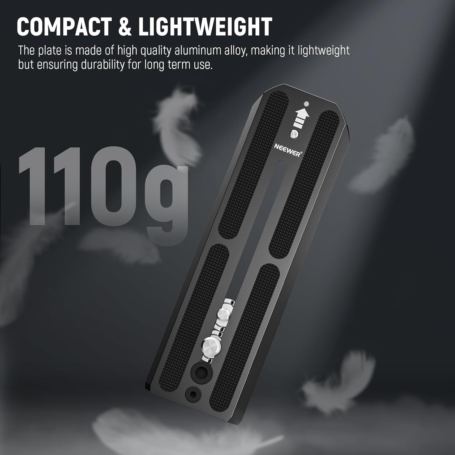 Thumbnail 3 de NEEWER 501PL piastra a sgancio rapido per treppiede (estesa 16 cm) compatibile con Manfrotto 501PL