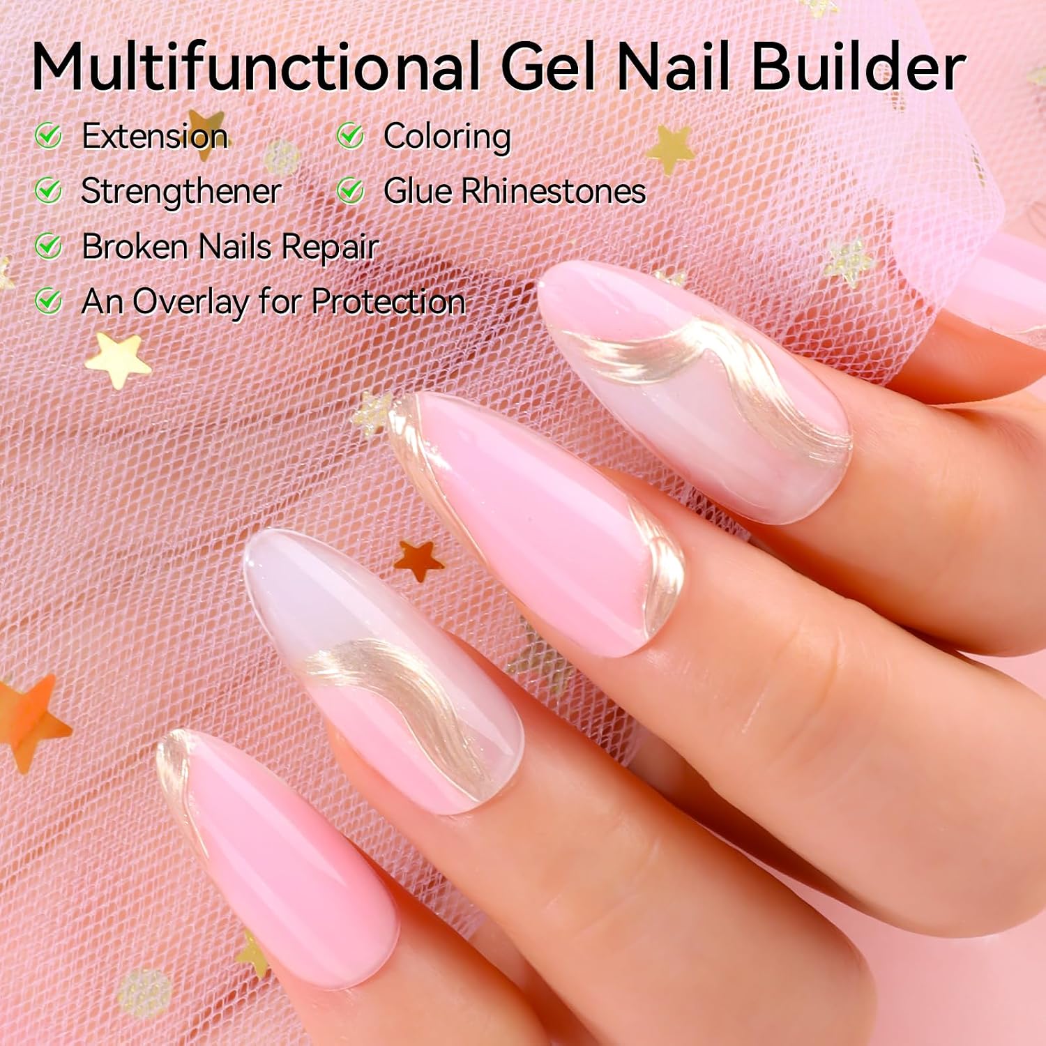 Detalle de Makartt Poly Nail Gel Kit 15 mL