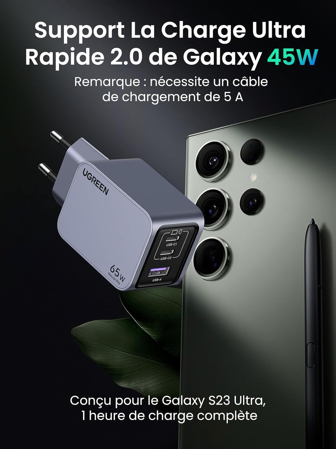 Thumbnail 4 de UGREEN Nexode Pro 65W USB-C 3 Ports