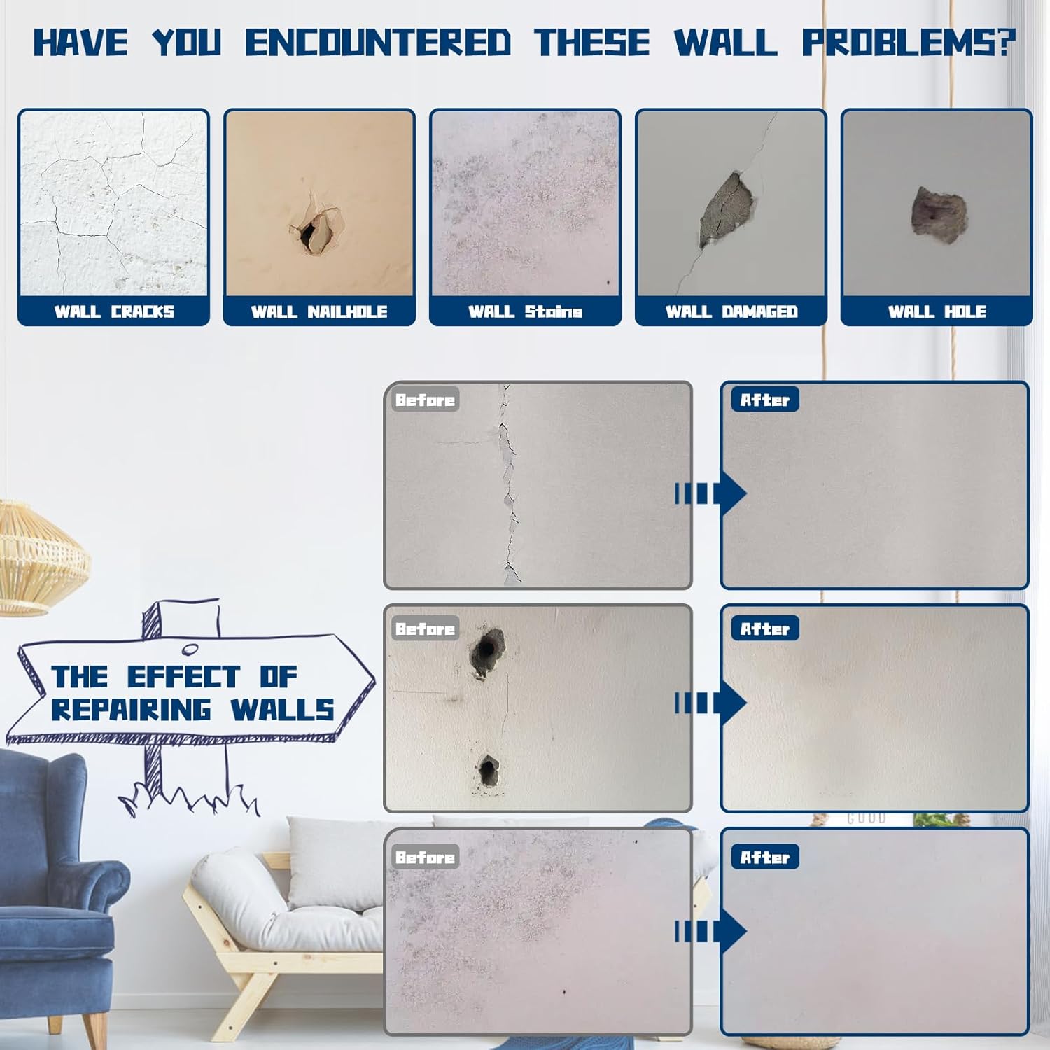 Thumbnail 6 de Spachtelmasse Weiß innen 200 g Wandreparatur