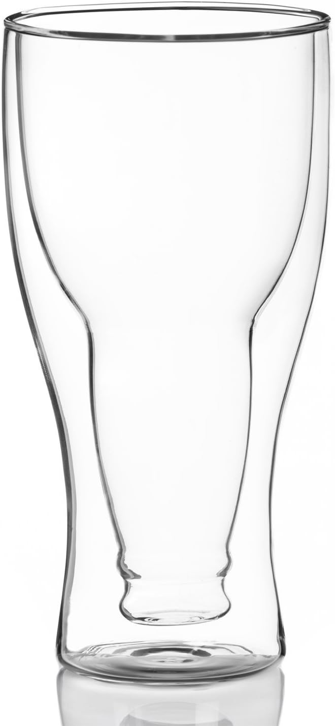 Detalle 2 de Dimono 330 ml Double-Walled Beer Glass with Inverted Bottle Design