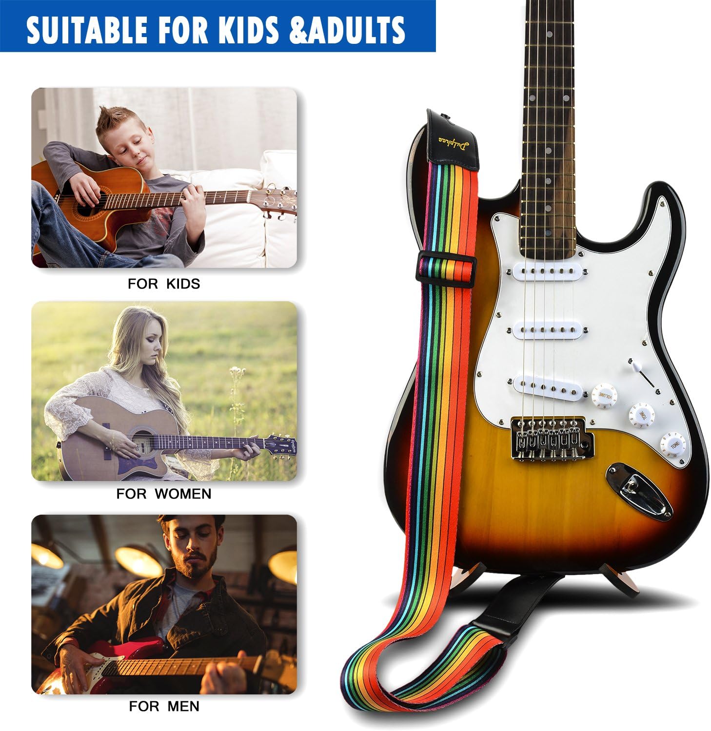 Thumbnail 6 de Dulphee Guitar Strap Polyester