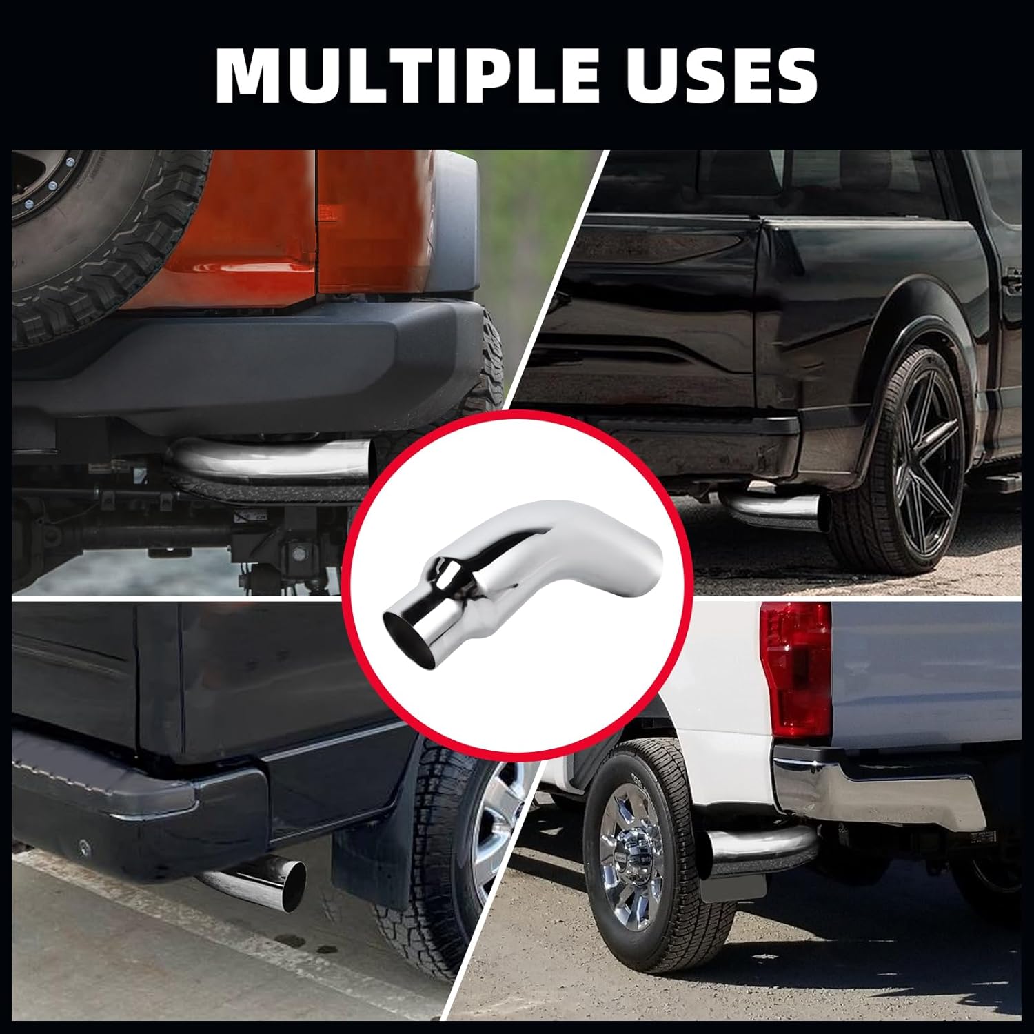 Thumbnail 6 de Exhaust Tip 4" Elbow Chrome