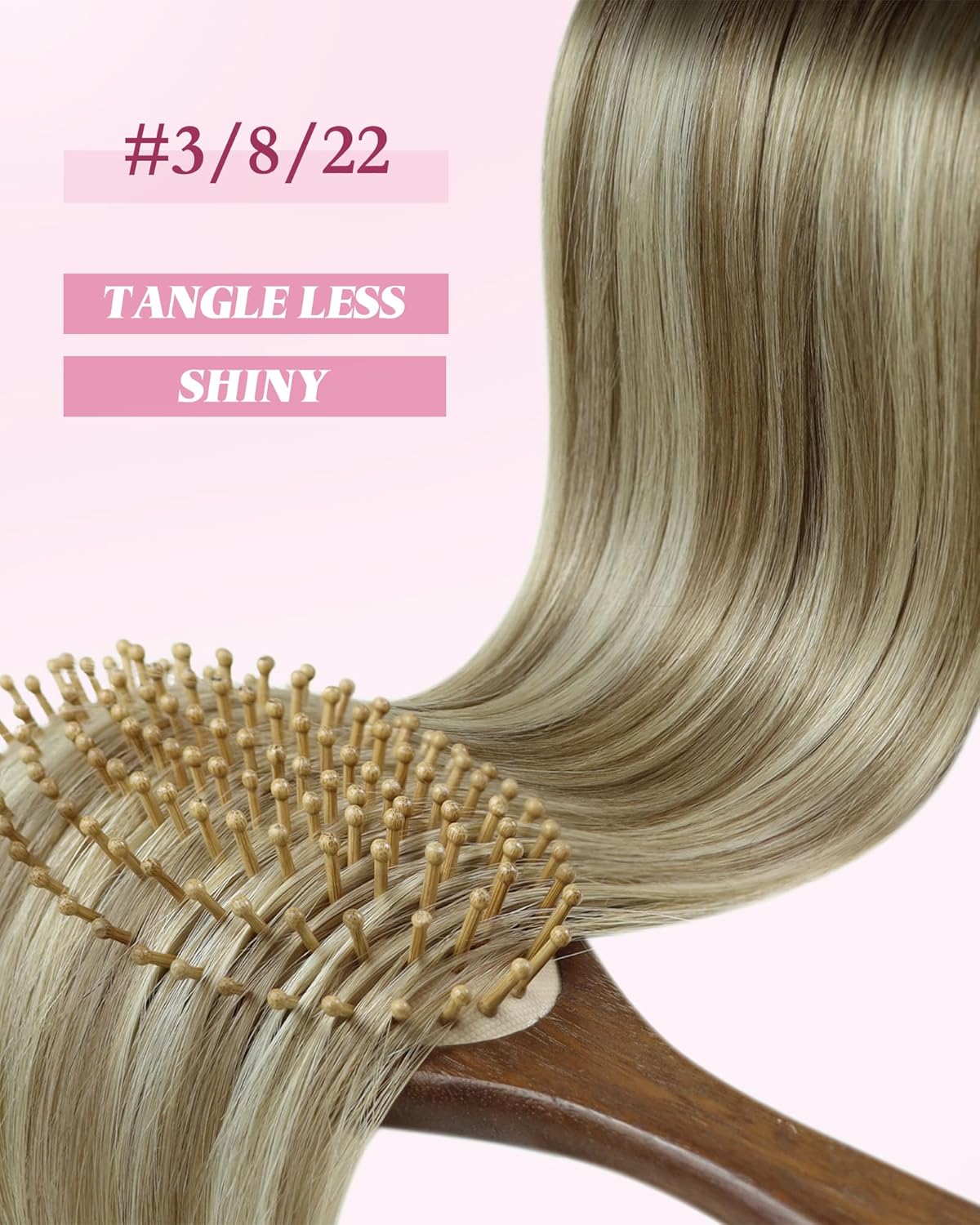 Thumbnail 1 de YoungSee Microring Extensions Echthaar, 1 g Balayage (60 cm) – Micro-Loop Haarverlängerungen