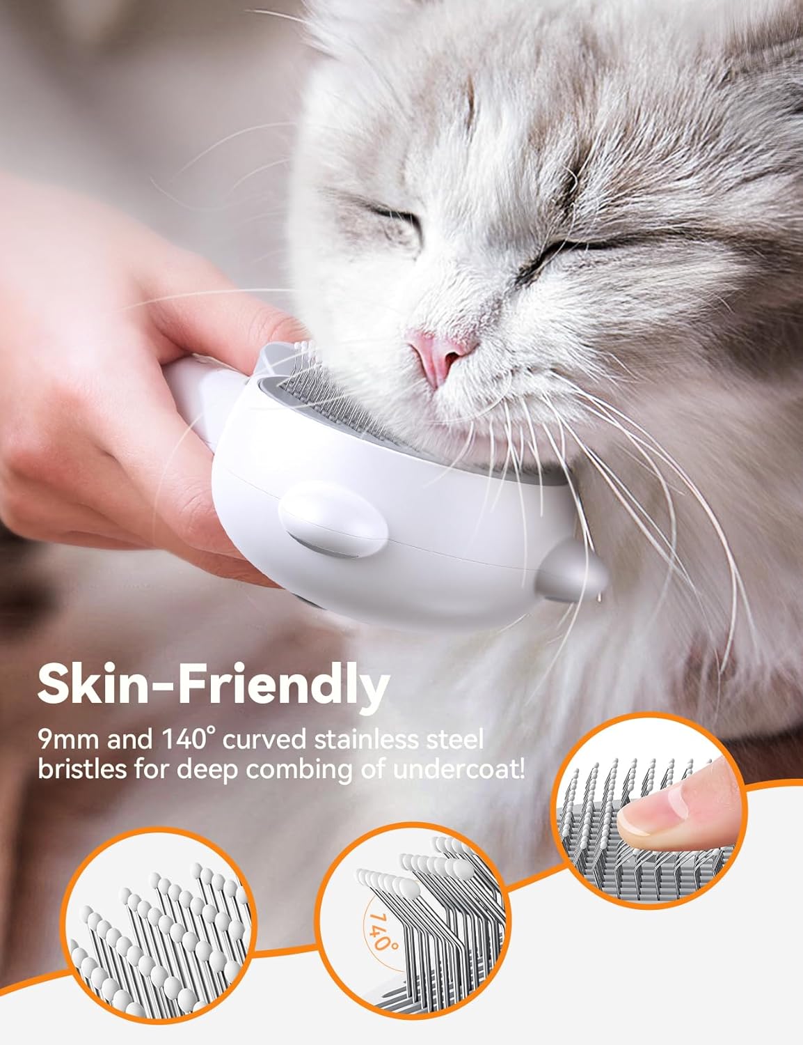 Detalle 2 de FEELNEEDY Cat Brush USB Rechargeable