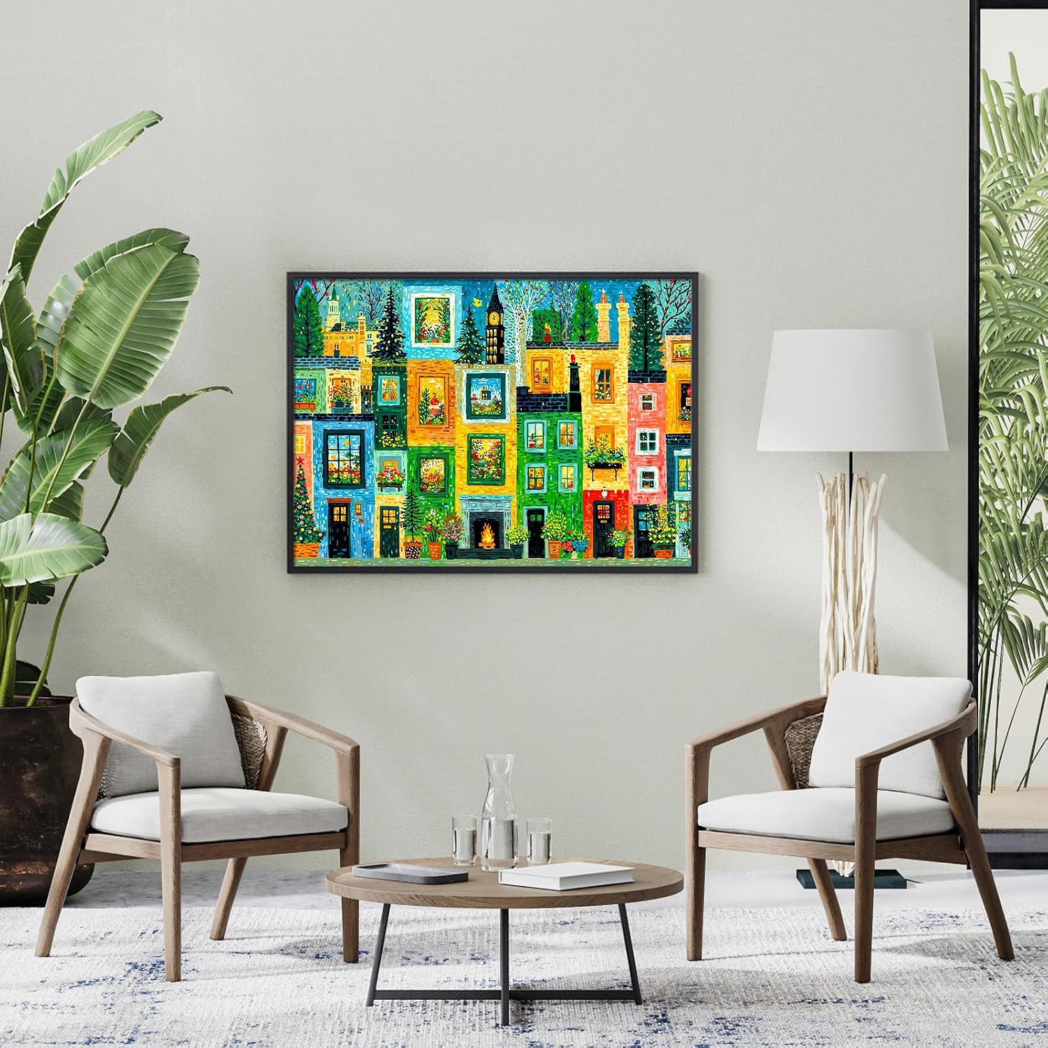 Thumbnail 3 de Green City 1000-Piece Jigsaw Puzzle for Adults with Large Poster Included