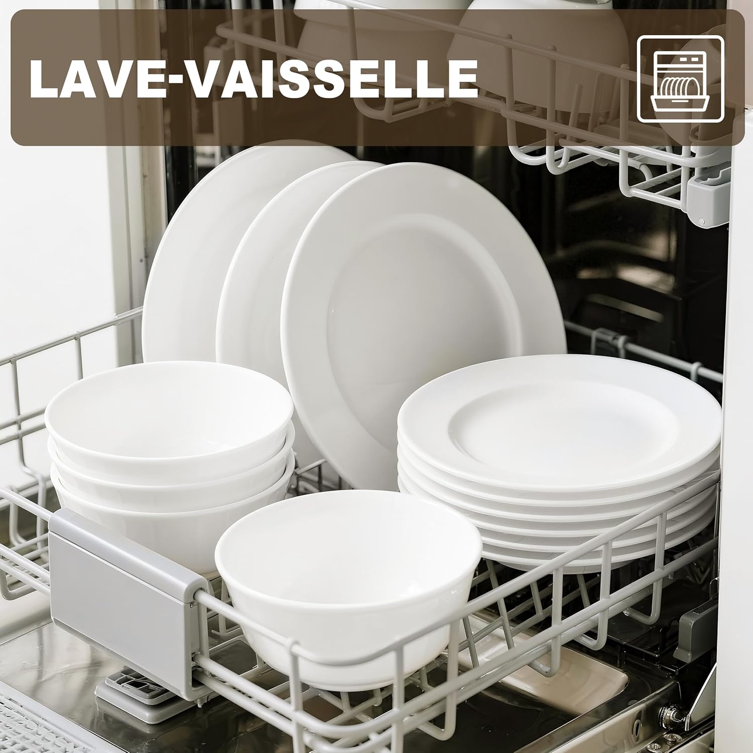 Detalle 2 de 12 assiettes et bols 36 pièces
