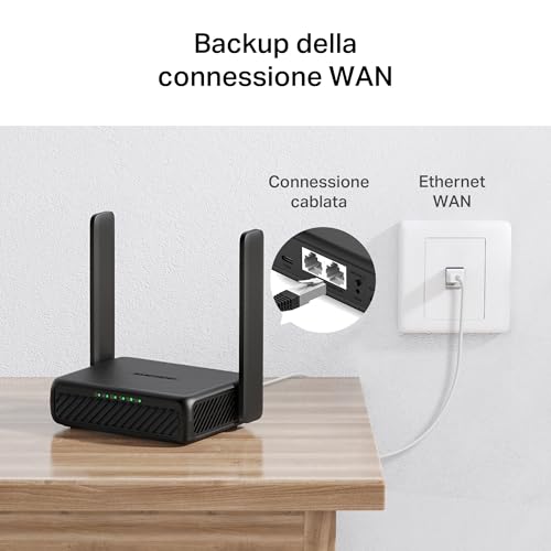 Thumbnail 7 de Mercusys MB113-4G Router WiFi con SIM: router portatile 4G LTE con VPN e USB-C