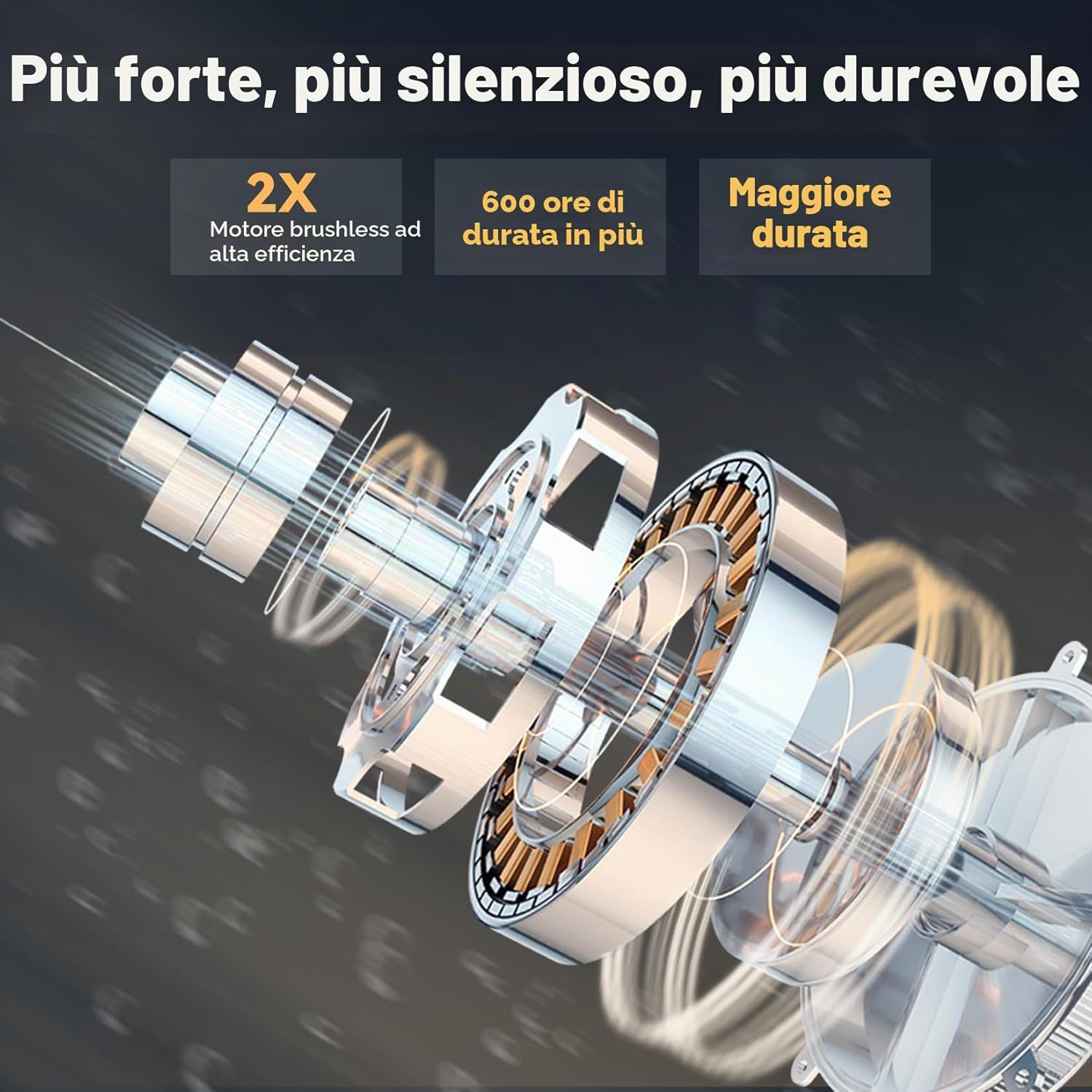 Detalle de CoasTeering Planet Pro: Robot Piscina Senza Fili con Autonomia di 200 Min e 2 Motori Brushless