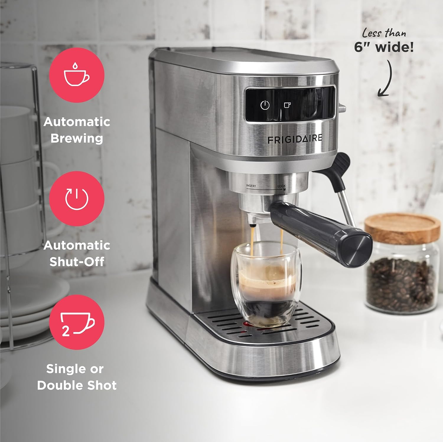 Detalle 1 de Frigidaire Espresso Machine, 34 oz Tank