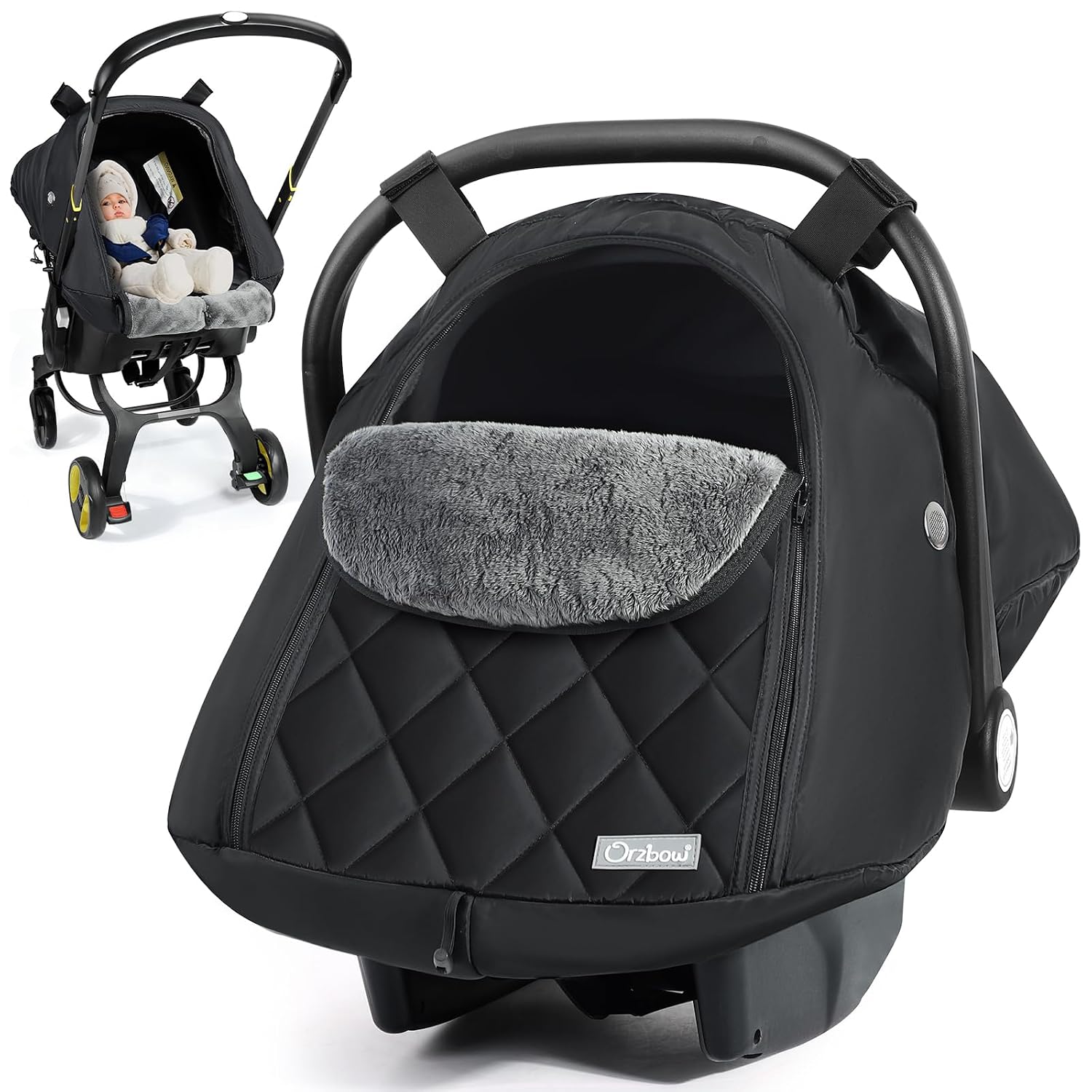 Detalle de Orzbow Infant Car Seat Cover with Crystal Velvet